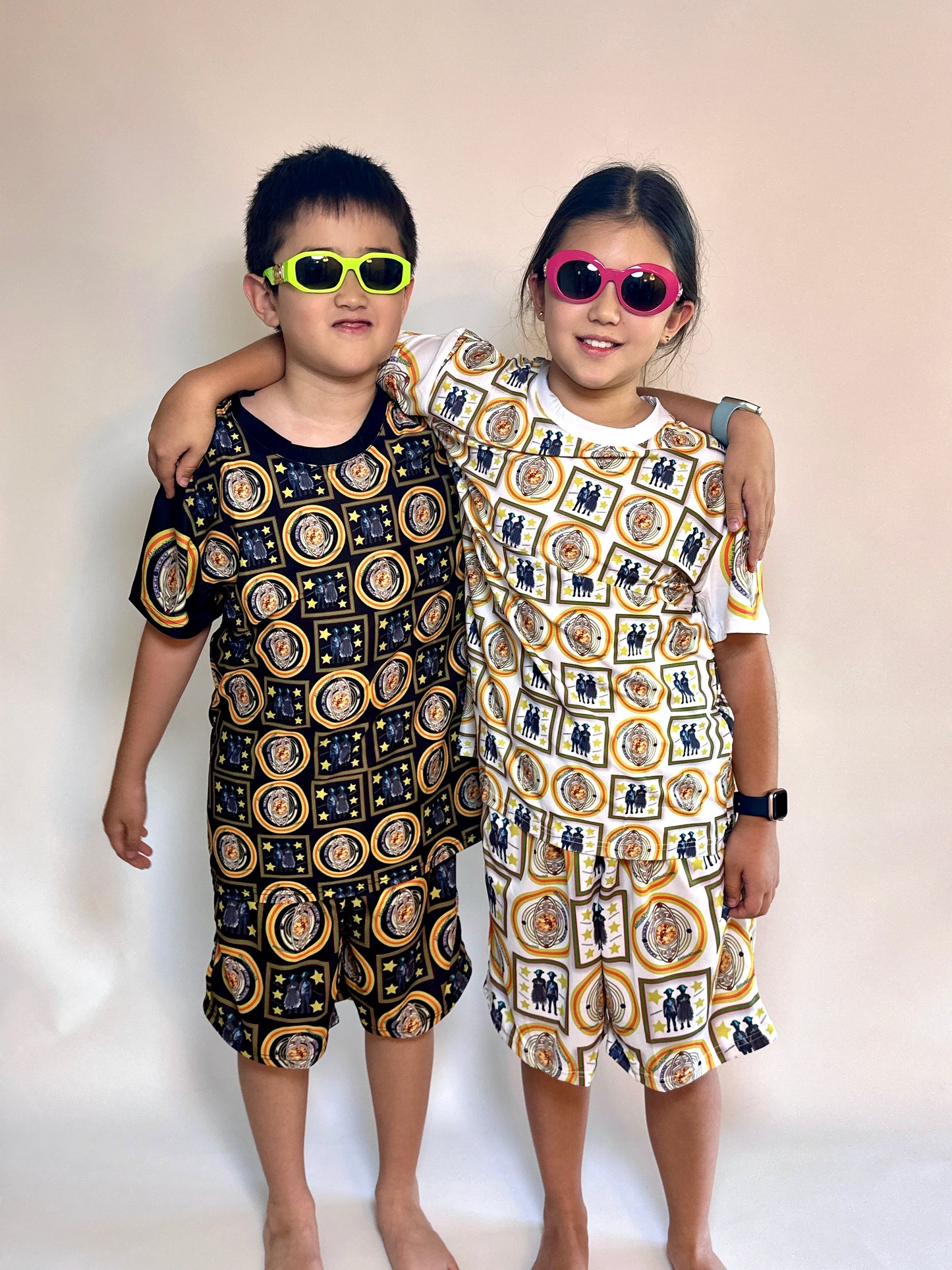 Aleine&James Space story full print top &Bottom