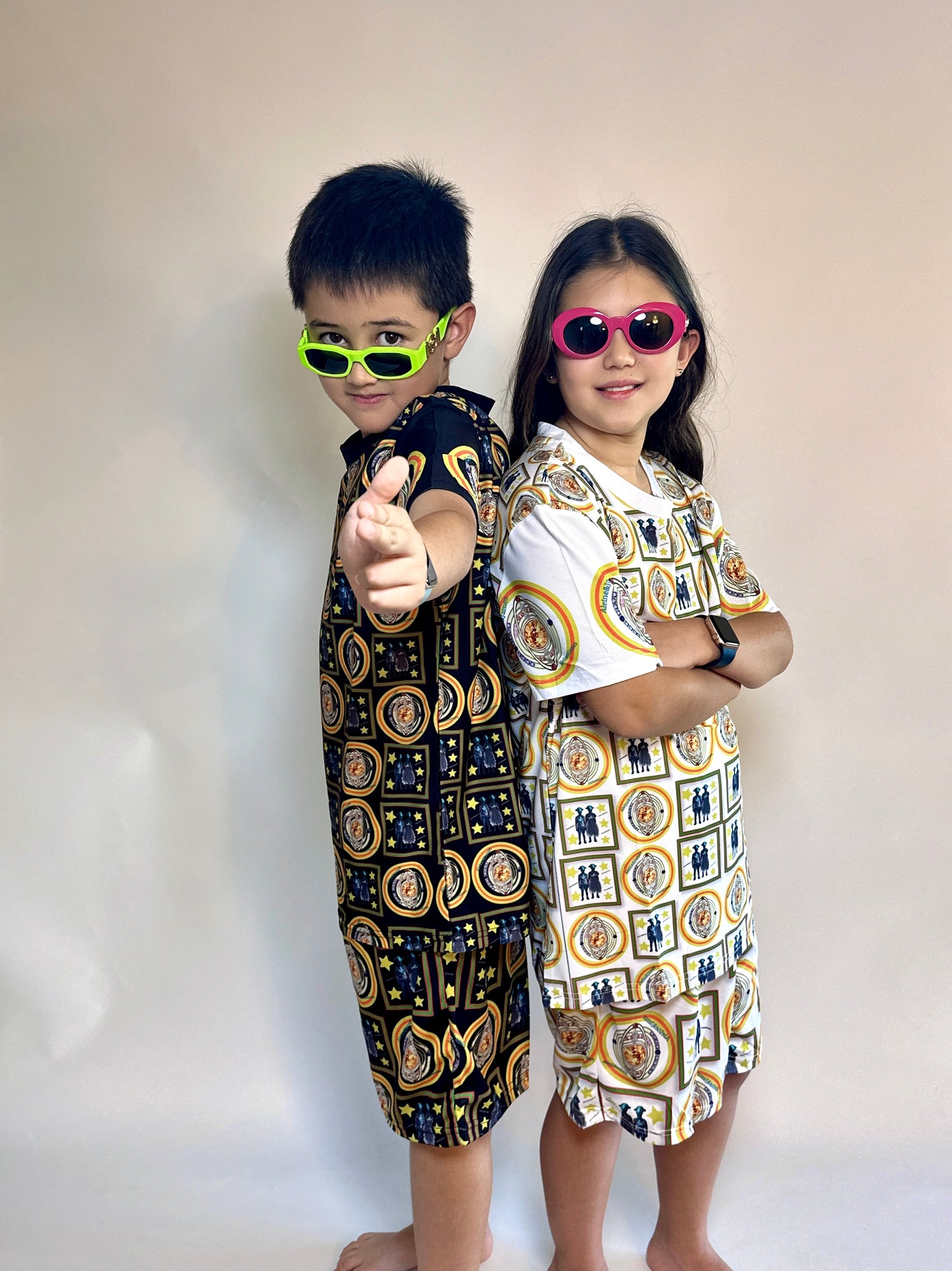 Aleine&James Space story full print top &Bottom