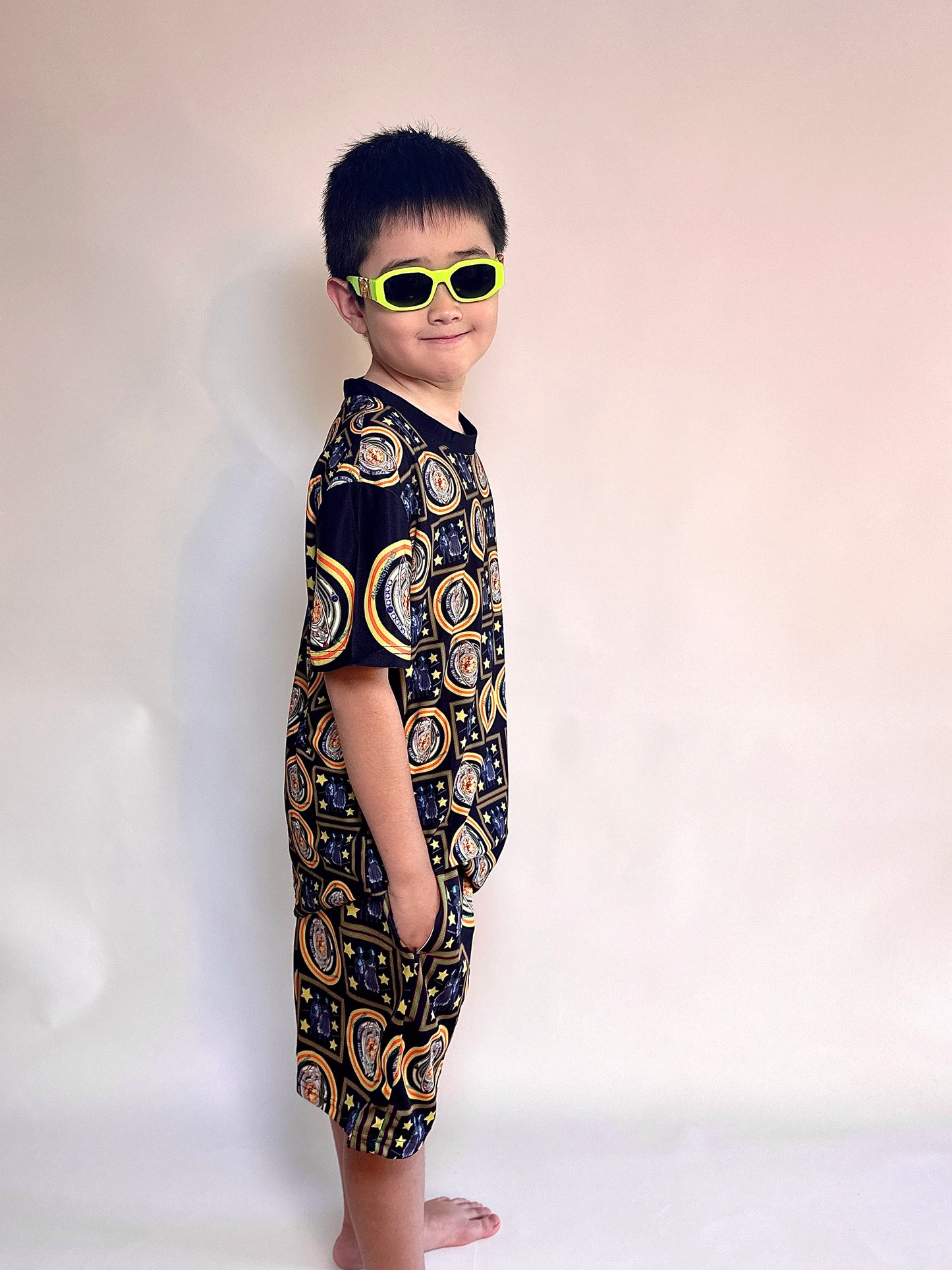 Aleine&James Space story full print top &Bottom