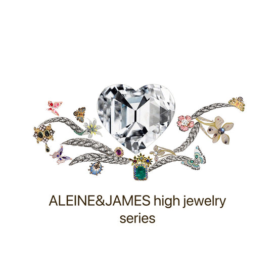 Aleine&James high jewellery  Series  uses natural gemstones, diamonds, and colored diamonds. We  build 3D modeling designs as customers like, custom the special piece by our brand. Our customization cycle ranges from 1-3 months. According to customer pref