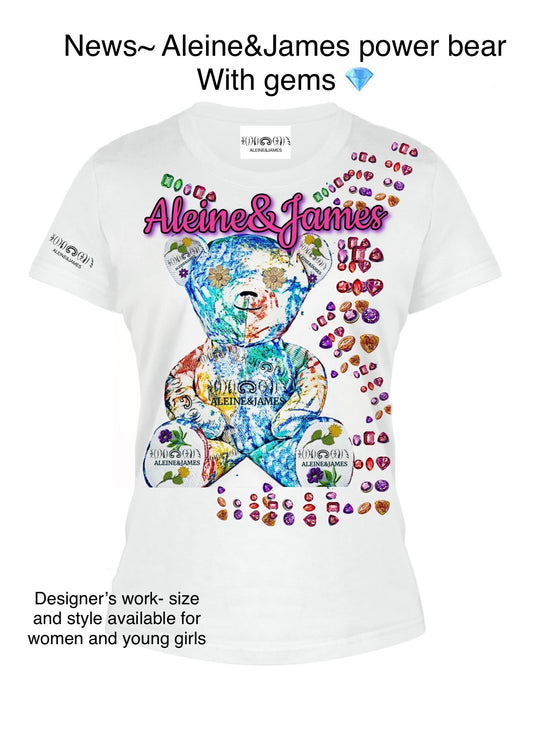 Kids Designer’s power bear T-shirt